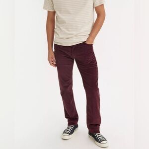 511 - 36x32 - Levi's Men's Burgundy Corduroy Slim Fit